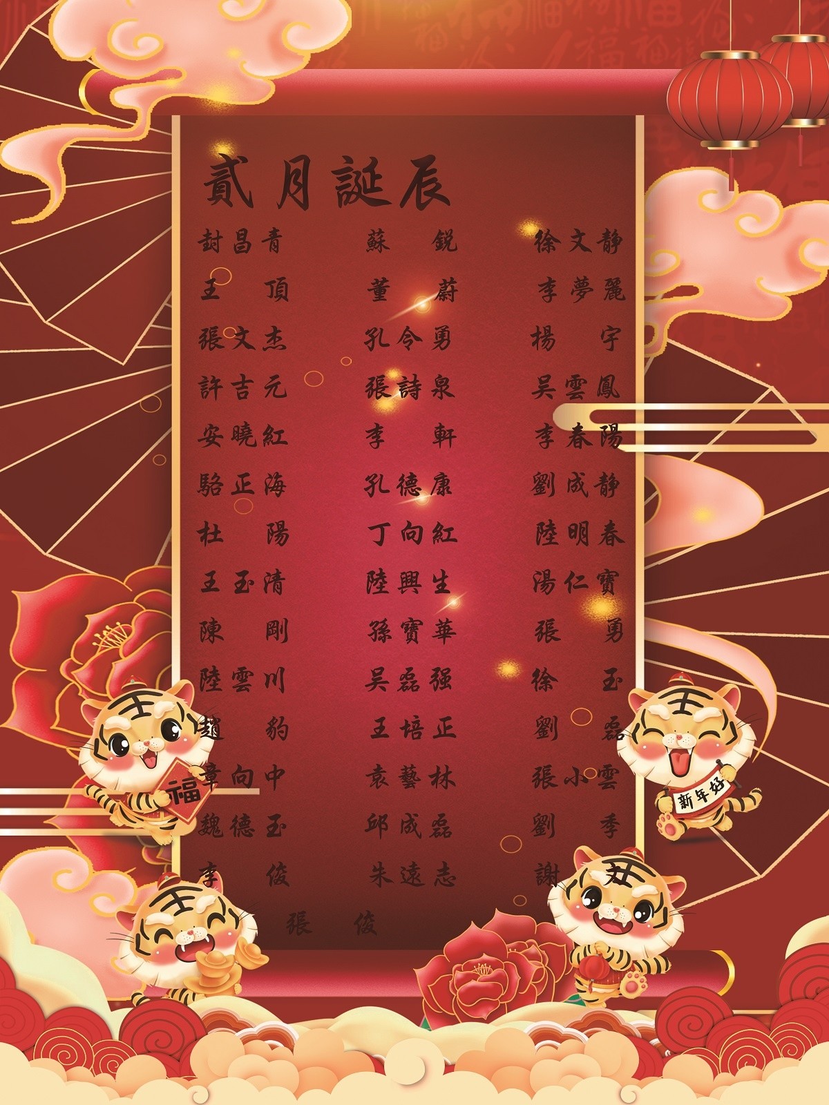 【生日祝福】恭祝02月生日的員工生日快樂(lè)！